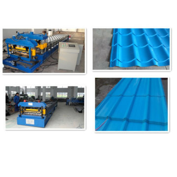 Colored glazed tile roll forming machine